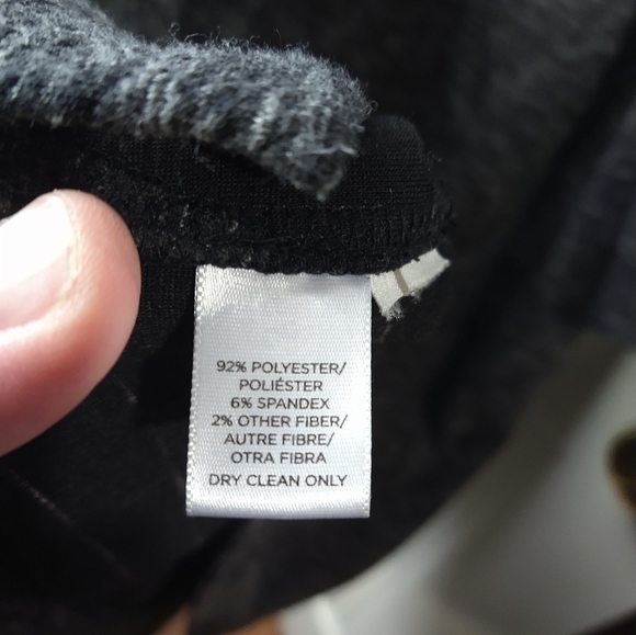 LOFT dark grey white heather designed straight dress. Size L - Picture 9 of 10